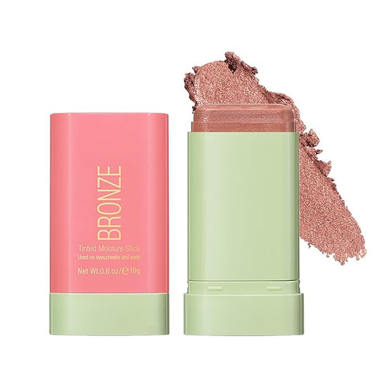 Blush Stick, Cream Blush Stick for Cheeks & Lips, Blendable Long-Lasting Multi-Use Contour Stick & Highlighter Makeup (WARM GLOW)-VivaGrace Women