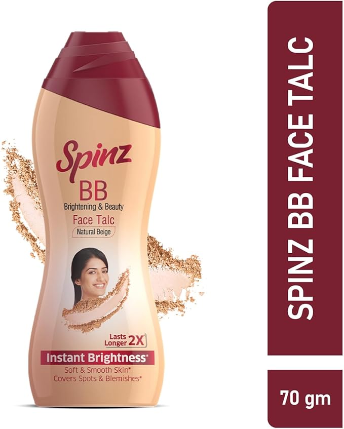 Spinz BB Talc, instant glow cover spots & blemishes 100g-VivaGrace Women