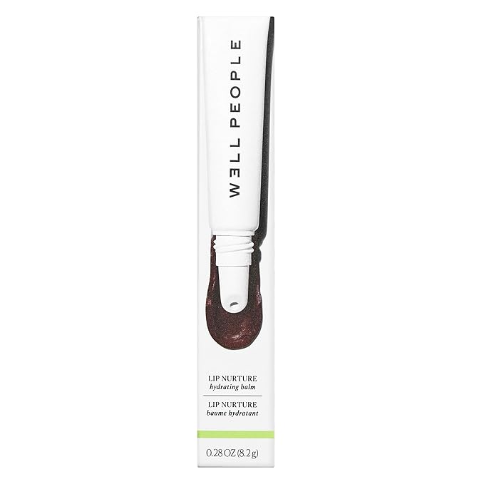 Well People Lip Nurture Hydrating Balm, Lip Balm For Hydration & Vibrant Sheer Color, Soothes & Softens Lips, Vegan & Cruelty-free, Black Cherry-VivaGrace Women