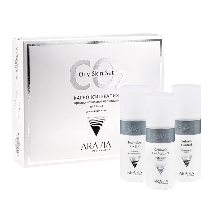 Carboxytherapy CO2 Oily Skin Set, Aravia-VivaGrace Women