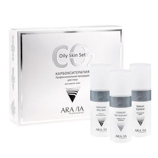 Carboxytherapy CO2 Oily Skin Set, Aravia-VivaGrace Women