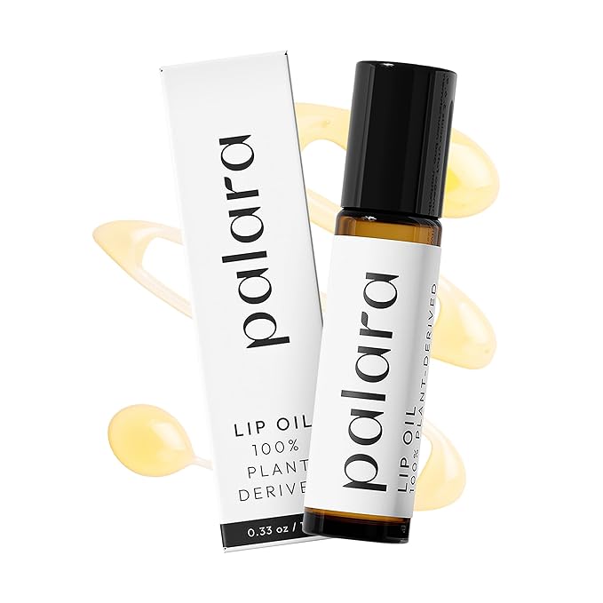 Lip Oil | 100% Plant-Derived & Vegan | Hydrating & Nourishing Lip Care with Squalane | 4-Ingredient Lip Oil Formula for Dry Lips | Lip Moisturizer Rich in Antioxidants and Vitamins | 0.33 oz-VivaGrace Women