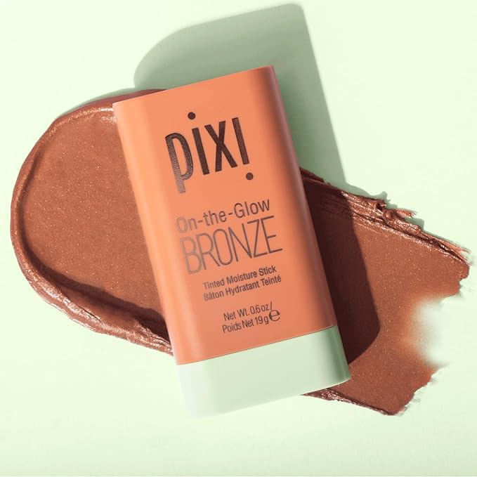 Pixi On-the-Glow Bronze - RichGlow, Hydrating Tinted Moisture Bronzer Stick with Ginseng, Aloe Vera & Fruit Extracts, For Cheeks & Lips, 19g / 0.6oz, Paraben-Free-VivaGrace Women