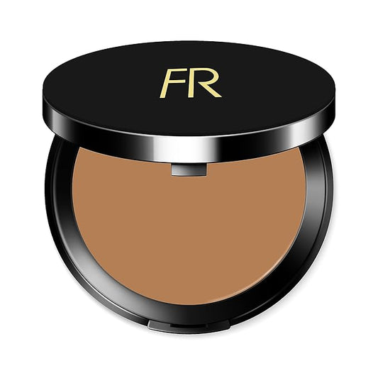 Cream To Powder Foundation by Flori Roberts, Full Coverage for Women of Color or Deeper Skin Tones, Long Lasting Makeup, Matte Finish, Covers Uneven Complexion and Hides Imperfections, 0.30 oz-VivaGrace Women
