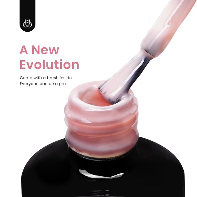 Beetles Builder Gel for Nails, 7 in 1 Pink Building Nail Gel Baby Pink Color Shy Blush Strengthener Gel for Nails Builder Apex & Extension Beauty Gift Sets for Women-VivaGrace Women