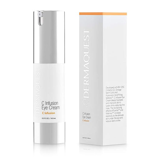 DermaQuest C Infusion Hydrating Revitalizing Eye Cream - Eye Bags Reducer, Eye Puffiness Treatment & Under Eye Cream For Dark Circles (0.5 oz)-VivaGrace Women