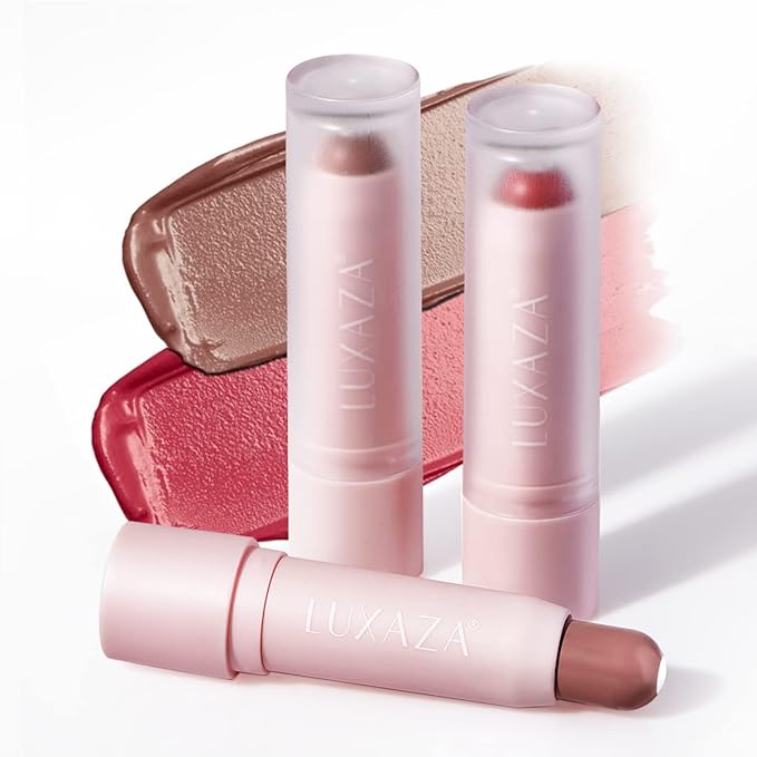 2PCS Tinted Lip Balm Chapstick with Color, Natural Semi - Gloss Finish, Hydrating/Coloring 2 in 1 Moisturizer Lip Stick for Girls & Women #04＋#05-VivaGrace Women