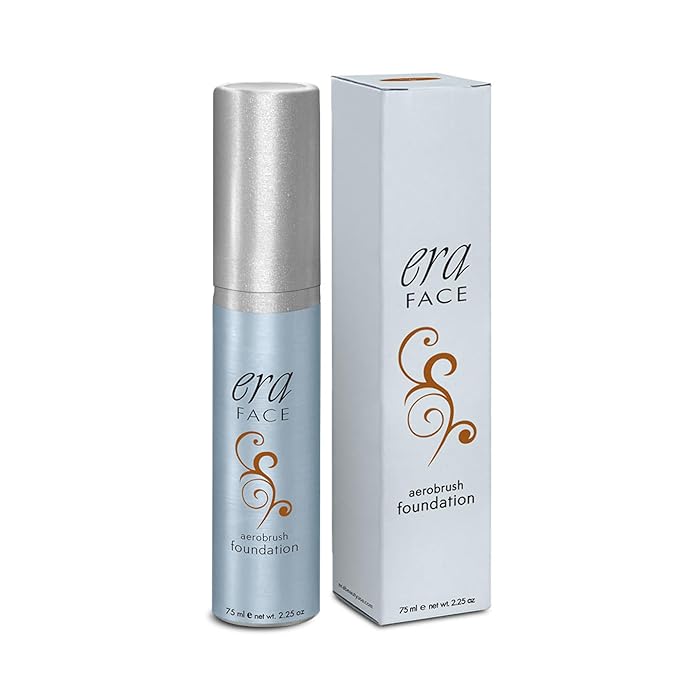 ERA Face spray makeup (R9 Chestnut - 2.25 oz) - airbrush foundation, everyday, buildable, professional spray on cosmetics by Era Beauty-VivaGrace Women