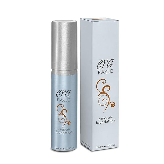 ERA Face spray makeup (R9 Chestnut - 2.25 oz) - airbrush foundation, everyday, buildable, professional spray on cosmetics by Era Beauty-VivaGrace Women