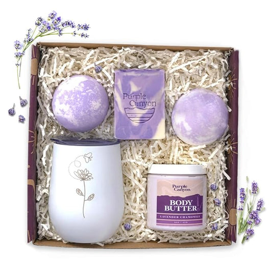 Purple Canyon Bath Gift Set for Women | Relaxing Lavender and Lilac Self-Care Gift for Women-VivaGrace Women