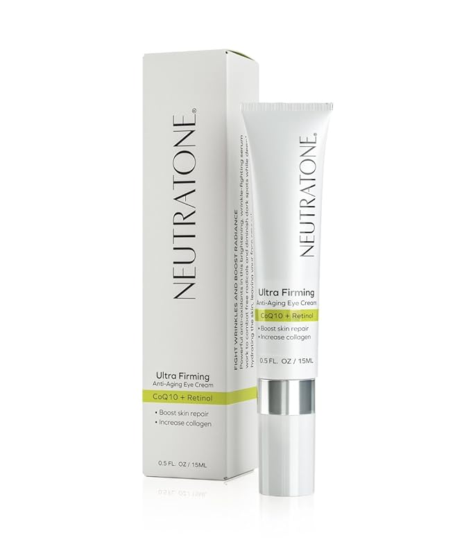 Ultra Firming Eye Cream for dark circles with Retinol & CoQ10 best for Anti-aging and puffiness Ceramic Tip Applicator 0.5 FL OZ-VivaGrace Women
