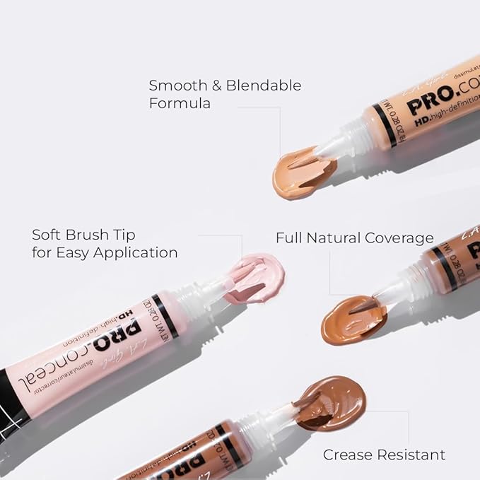 L.A. Girl Pro Concealer, Medium Beige, 0.28 Oz (LAX-GC978-A)-VivaGrace Women