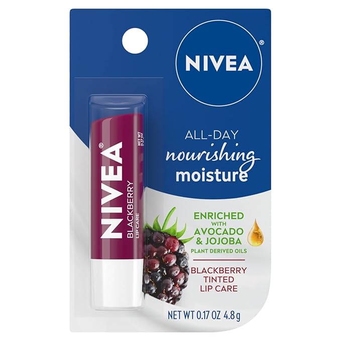 Nivea Lip Balm - Blackberry Shine - 0.17oz, 0.17 Oz-VivaGrace Women