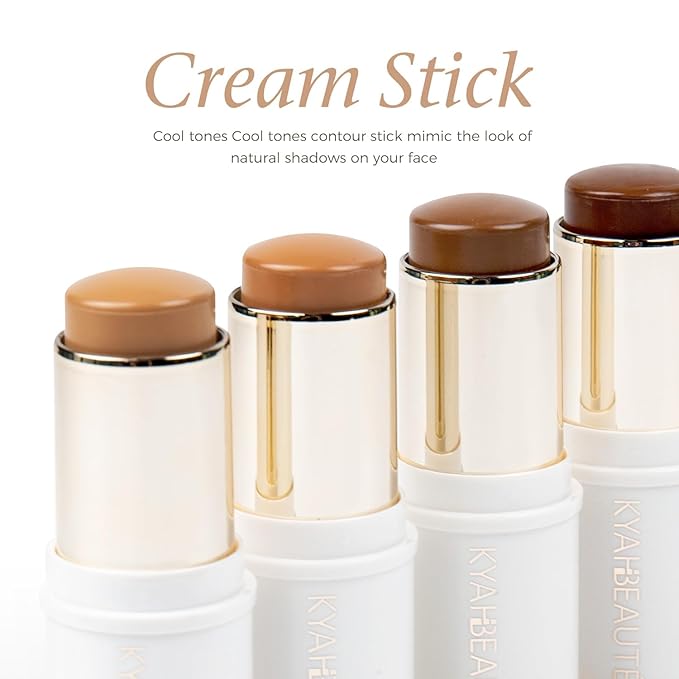 Contour Stick Makeup, Cream Contour Stick for A Naturally Sculpted Look,Long-Wear & Hydrating Formula, Buildable Color for Fair to Fair Light | Vegan & Cruelty-Free | 15g/0.53fl.Oz-VivaGrace Women