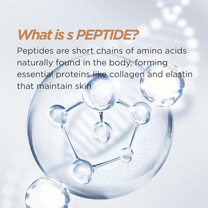 KOA LIFE Daily Gentle Peptide Facial Cleanser. Hydrates and anti-ages. In a metallic copper glass pump bottle and metallic copper outer cylinder carton