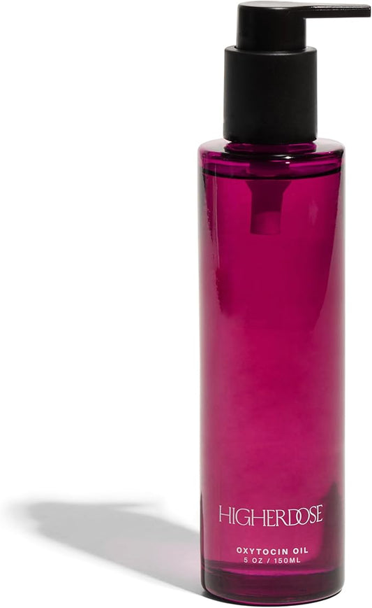 HigherDOSE Oxytocin Body Oil - Nourishing, Ayurvedic Body Care to Firm & Tone Skin - Lightweight & Fast-Absorbing Formula with Sea Buckthorn & Antioxidant-Rich Passion Fruit Seed Extract (5 Fl Oz)-VivaGrace Women