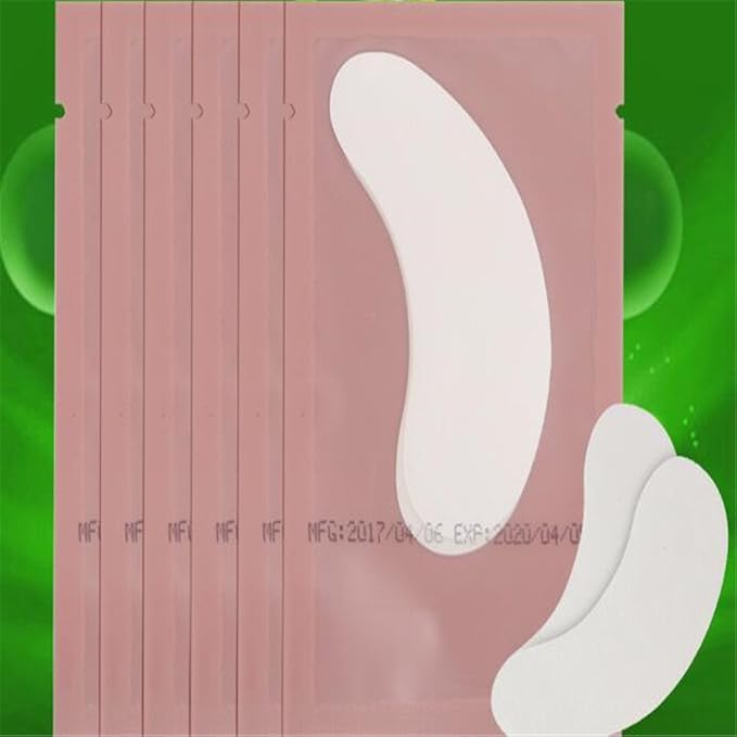 100 Pairs Set，Eye Gel Patches,Under Eye Pads Lint Free Lash Extension Eye Gel Patches for Eyelash Extension (pink)-VivaGrace Women