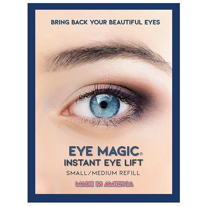 Eye Magic Premium Eye Lift (S/M Refill) Made in America. Instantly Lifts and Defines Droopy, Sagging or Hooded Eyes Safe for Daily Use-VivaGrace Women