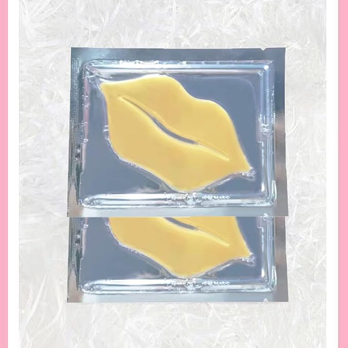 30 pieces of Moisturizing Collagen Crystal Lip Mask - Anti-Ageing & Anti Chapped, Reduce lip Wrinkles, Fade Lip Color, Make Skin Smooth And Firm Collagen Lip Pieces (Gold-Lip Mask) …-VivaGrace Women