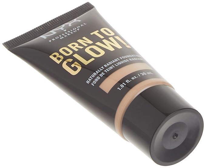 NYX PROFESSIONAL MAKEUP Born To Glow Naturally Radiant Foundation, Medium Coverage - Light Ivory-VivaGrace Women