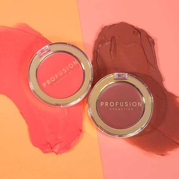 Profusion Cosmetics Cream Blush- Lightweight, Easy-Blend Creamy Texture, Soft, Natural Satin Finish Creating a Natural and Charming Makeup (Hibiscus, 1)-VivaGrace Women