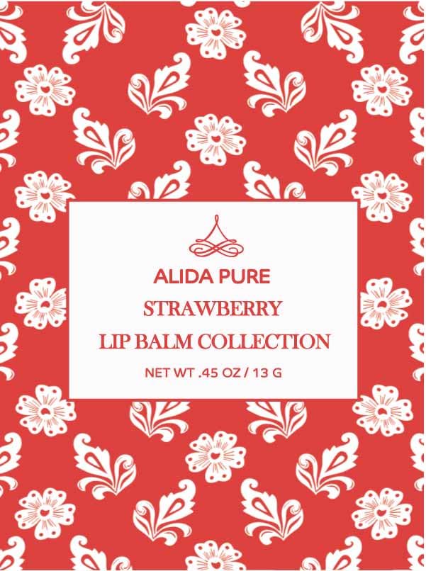 Vegan Lip Balm by PURE + SIMPLE Strawberry Set-VivaGrace Women