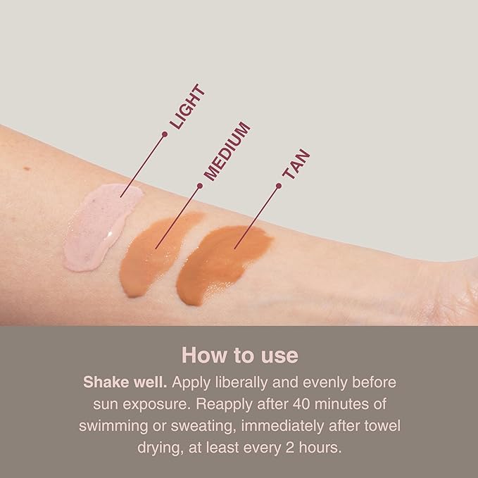 Mineral Fusion Face Serum, Sheer Tint Mineral SPF Serum, 1 Fl Oz, Light, Tinted Broad Spectrum SPF 50 Mineral Sunscreen, Sheer Coverage, Lightweight & Dewy Finish for Glowing, Protected Skin-VivaGrace Women