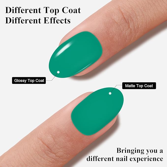Imtiti Gel Nail Polish, 1 Pcs 15ml Green Color Gel Polish Soak Off Nail Art Manicure Salon DIY Nail Lamp Gel Nail Design Decoration at Home Gift for Women, 0.5 Fluid Ounces