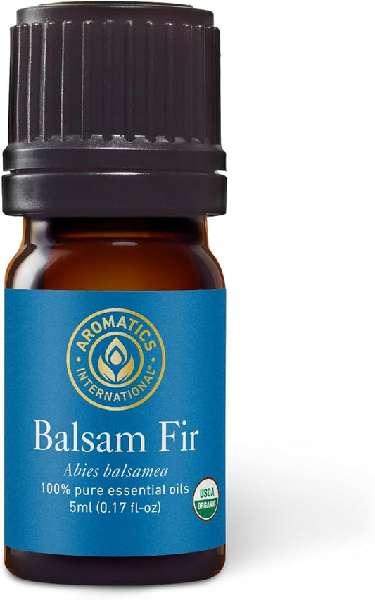 Aromatics International Premium Organic Balsam Fir Essential Oil 5ml | 100% Pure Essential Oil for Diffusion, Aromatherapy & Wellness Use-VivaGrace Women