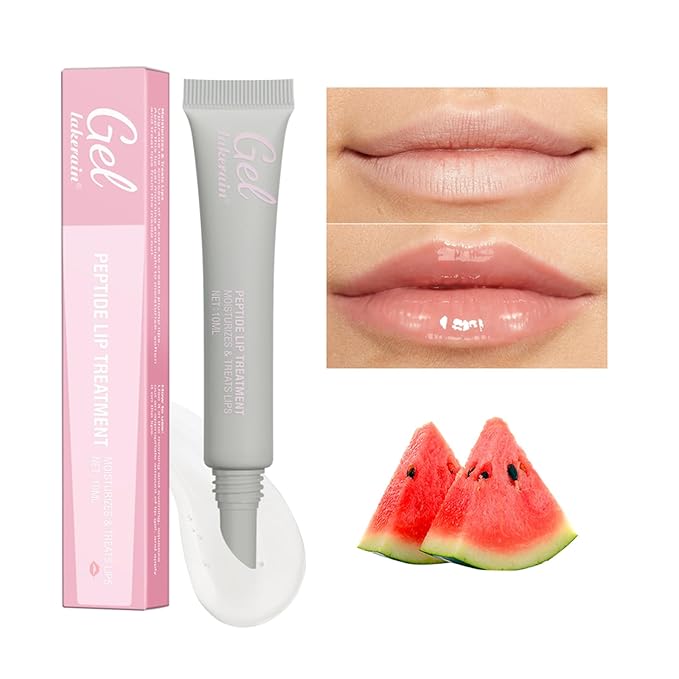 Glow Lip Balm, Hydrating Moisturizing Lip Balm for Dry Cracked Lips, Sheer Tint Color, Shiny Glossy, Long Lasting Lip Moisturizer Nourishing Lip Care Lip Repair Gel Peptide Lip Treatment ChapStick-02#-VivaGrace Women