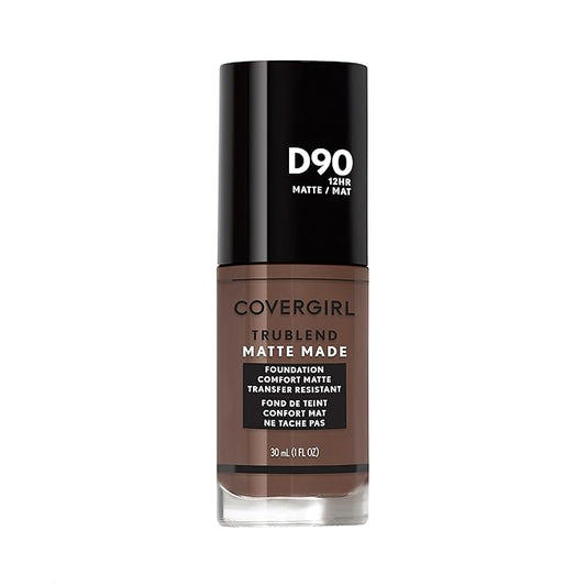 Covergirl Trublend Matte Made Liquid Foundation, D90 Espresso, 1.014 Fl Oz-VivaGrace Women