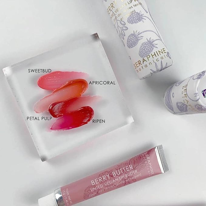 Seraphine Botanicals - Berry Butter - Tinted Vegan Lip Butter (Ripen) - Vegan Formula, Cruelty-Free-VivaGrace Women