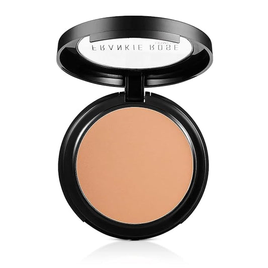 Frankie Rose Cosmetics Powder Foundation – Full Coverage Face Powder For Pores & Imperfections, Evens Out Skin Tone & Shine-Control | 58 Grams (Honey)-VivaGrace Women