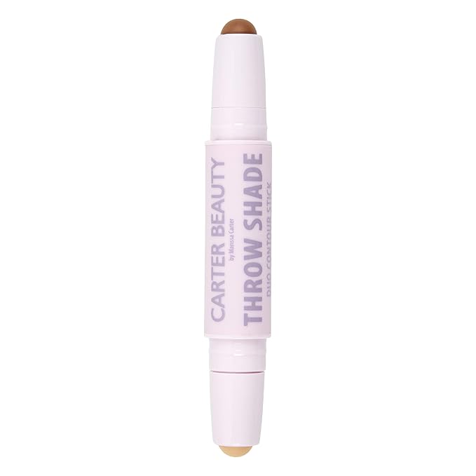 Carter Beauty By Marissa Carter Throw Shade Duo Contour Stick- Adds Definition To The Face - Conceals And Corrects The Complexion - Easily Blendable - Cruelty-Free - Medium - 0.08 Oz-VivaGrace Women