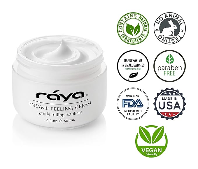 RAYA Enzyme Peeling Facial Cream (109) | Gentle, Exfoliating Treatment for Sensitive Skin | Cleanses, Polishes, and Improves Complexion-VivaGrace Women