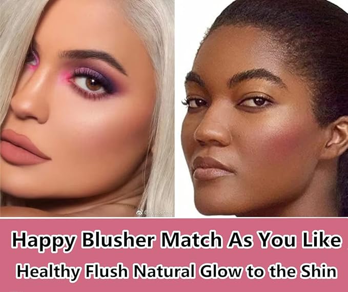 Go Ho Liquid Blush Beauty Wand,Soft Cream Blush Makeup,Liquid Face Blush Stick Contouring with Cushion Applicator,Easy to Blend & Long Lasting & Smooth Natural Dewy Finish,02 Happy Rose Blush-VivaGrace Women