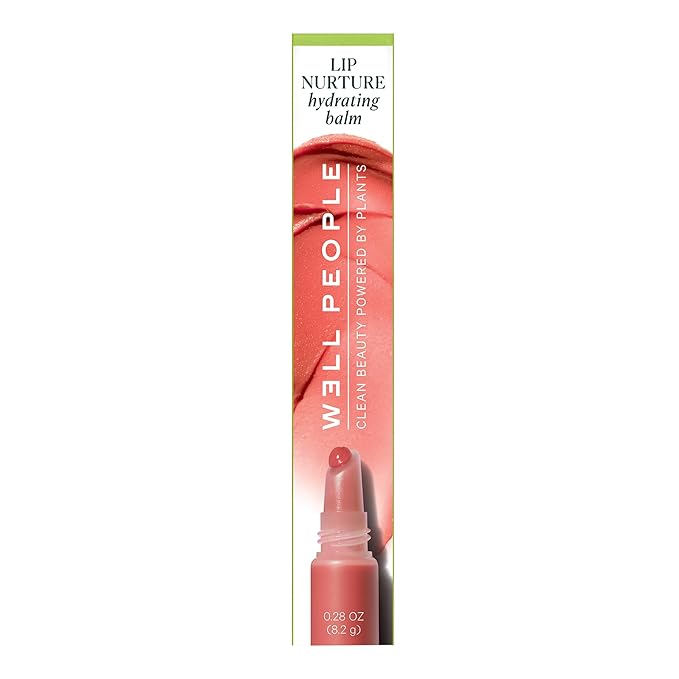 Well People Lip Nurture Hydrating Balm, Lip Balm For Hydration & Vibrant Sheer Color, Soothes & Softens Lips, Vegan & Cruelty-free, Coral Reef-VivaGrace Women