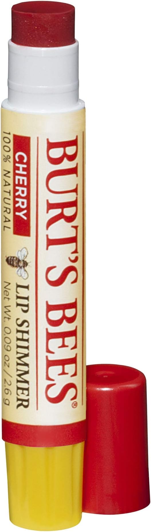 Burt's Bees Lip Shimmer, Cherry 0.09 Ounce (Pack of 4)-VivaGrace Women