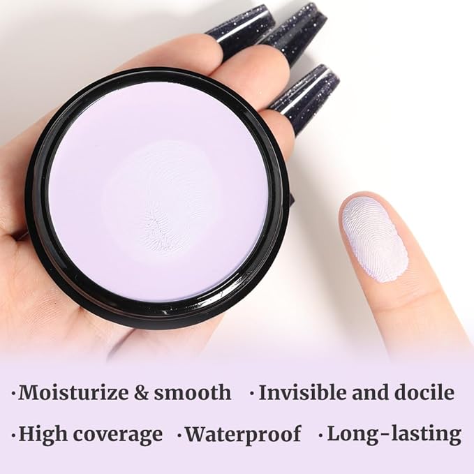 Kaely Color Correcting Concealer,Cream Pot Concealer Full Coverage,under Eye Concealer Palette for Conceals Dark Circles,Waterproof Foundation Face Makeup,09 Light Purple-VivaGrace Women