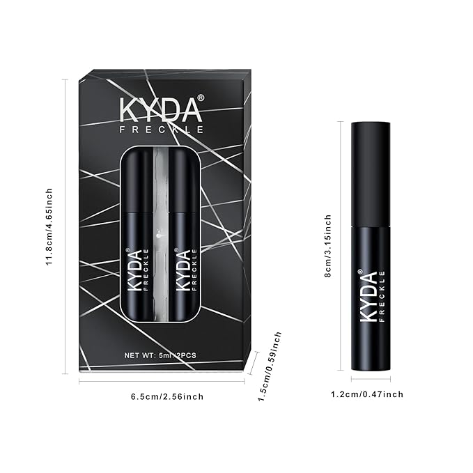 KYDA 2 Colors Liquid Freckle, Natural Freckle Makeup Pen, Longlasting Face Freckle Liquid Makeup, Soft Dot Sopt Pen Magic Freckle Color-Light Brown&Dark Brown-VivaGrace Women