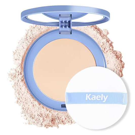 Oil Control Matte Perfection Face Pressed Powder, Matte Smooth Flawless Setting Powder Makeup, Polvo Compacto De Maquillaje, Waterproof Long Lasting, Cruelty Free, 0.35Oz(10 Porcelain, 1)-VivaGrace Women
