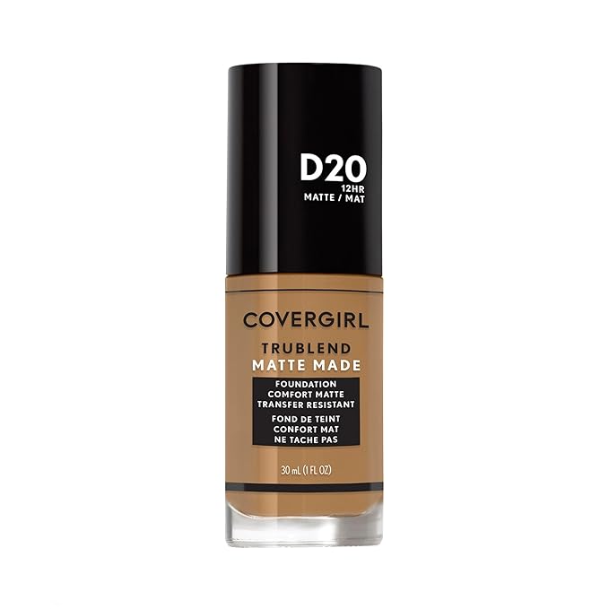 COVERGIRL TruBlend Matte Made Liquid Foundation, True Caramel-VivaGrace Women