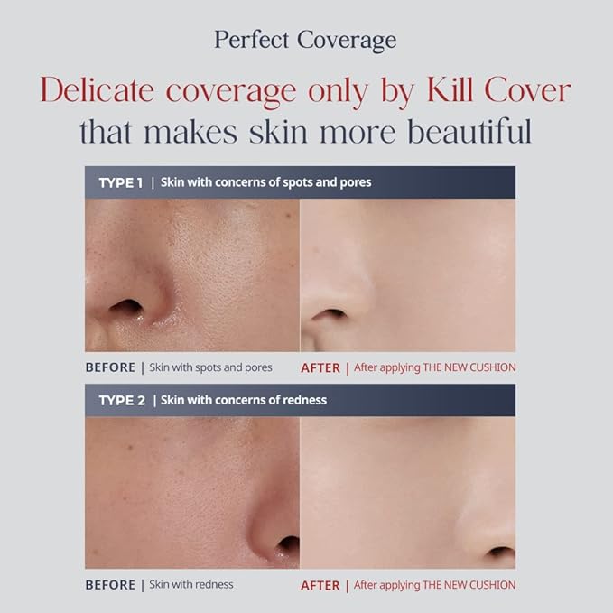 CLIO Kill Cover The New Founwear Cushion Refill Included (15g*2, 1.5 FAIR)-VivaGrace Women
