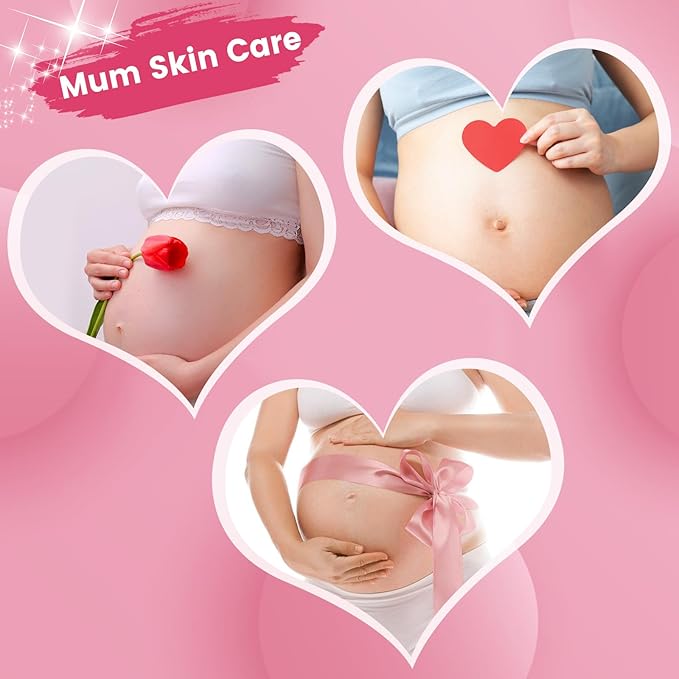 Stretch Mark Cream for Pregnancy - Brightening and Moisturizing with Collagen and Avocado Extract - Promotes Skin Elasticity and Fades Postpartum Stretch Marks - for Use on The Tummy, HIPS - 3.38 oz-VivaGrace Women