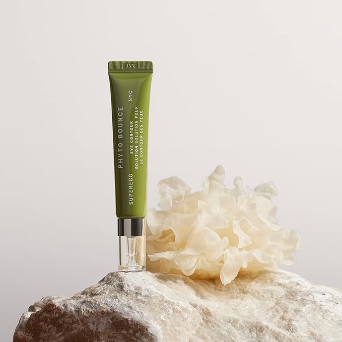 SUPEREGG Phyto Bounce Eye Contour Solution: For vibrancy and restoration. Concentrated solution cream with Tremella Mushroom and Peptides. 15ML / 0.5 FL OZ-VivaGrace Women