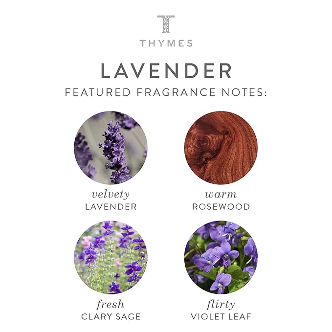 Thymes Travel Set and Beauty Bag - Contains Body Wash, Body Lotion & Hand Cream - Lavender-VivaGrace Women