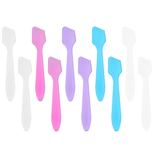 Beaupretty Cosmetic Spatula Stick 150pcs Cosmetic Spatula Plastic Stir Stick Makeup Skin Care Facial Cream Spatula Mud Stirring Rods for Mixing Resin Epoxy Cosmetic Paints DIY Crafts Making-VivaGrace Women