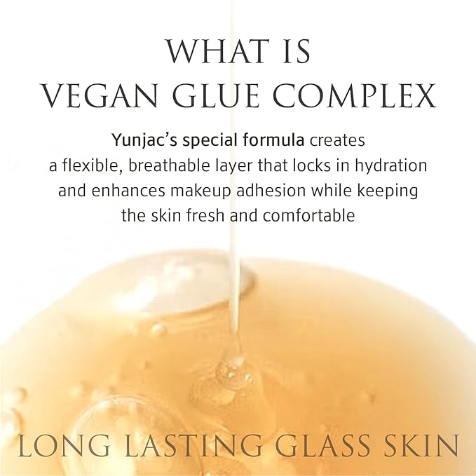 YUNJAC Base Prep (0.85 fl oz) - Grip Primer, Skin Perfecting Makeup Base for Korean Skin Prep. Silicone-Free, Serum Texture for Glowing, Flawless, and Long-Lasting Makeup-VivaGrace Women