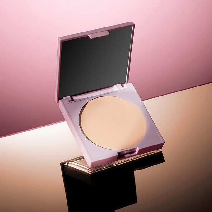 Mally Beauty The Anti-Powder Tinted Finishing Brightener, Light Mally Beauty The Anti-Powder Tinted Finishing Brightener Powder, Deep- Matte Finish, Brightens complexion and Blurs imperfections-VivaGrace Women