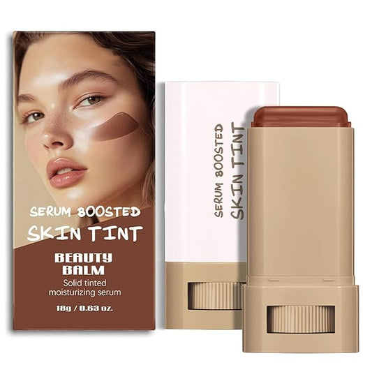 Beauty Balm Serum Boosted Skin Tint – Hydrating Tinted Moisturizer, Lightweight Solid Tinted Foundation Stick for Flawless, Sheer to Medium Coverage, Radiant & Dewy Finish, All-Day Wear (2#, 1)-VivaGrace Women